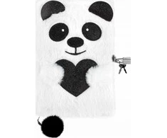 Pliušinis dienoraštis su spyna Panda DERFORM