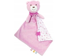 Pliušinis meškiukas su antklode 47x40 MAXI DOUDOU rožinis Chicco