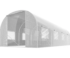Šiltnamis 2x4,5m (9m2) baltas Plonos