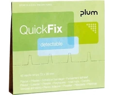 Plum Diagnostinės pleistrai PLUM QuickFix Detectable, įdėklas, 45 vnt., mėlyna