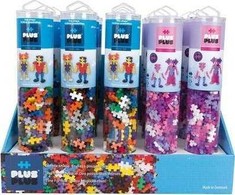 PlusPlus PLUS-PLUS DISPLAY TUBE BASIC/GLITTER - 15 VAMZIŲ