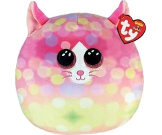 TY Squishy Beanies Pliušinis žaislas - rožinis katinas, 22 cm
