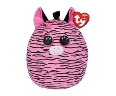 TY Squishy Beanies Pliušinis žaislas - rožinis zebras, 22 cm