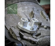 PMC pavarų dėžės alyvos aušintuvo adapteris PMC ZF 8HP70 BMW dyzelinas + speneliai 18x1,5 AN10