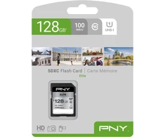 PNY Elite SDXC 128 GB Class 10 UHS-I/U1 atminties kortelė (P-SD128U1100EL-GE)