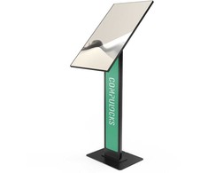 Laikiklis Podspeakers Compulocks Brandable VESA Floor Stand for Screens Up to 32 Inches - Juodas, 81.3 cm (32''), Universal, Universal screens iki 32'', Juodas, Steel, Floor