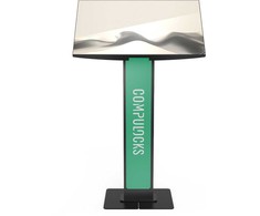 Laikiklis Podspeakers Compulocks Brandable VESA grindinis stovas ekranams iki 32 colių - Juodas, 81,3 cm (32''), Universalūs, Universalūs ekranai iki 32'', Juodas, Plienas, Grindinis