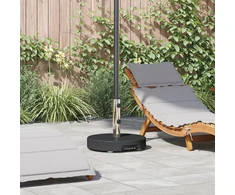 Skėčio pagrindas Juoda Ø 45 x 37.5 cm Granitas