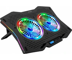 „Inca“ nešiojamojo kompiuterio aušinimo kilimėlis, aušinimas INC-606TGS, LCD ekranas, 10–18 colių, mažmeninė prekyba