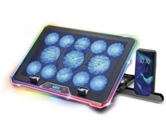 Podstawka chłodząca Spirit of gamer Spirit of Gamer Airblade 1300 RGB Nešiojamas kompiuteris Cooling Base – 17 Inch – Juodas