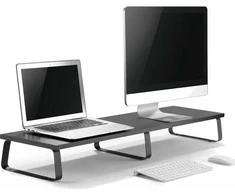 Mozos DUAL RISER S lentynos stovas dviem monitoriams