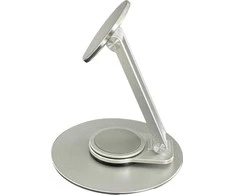 „Podstawka Vision VISION“ patefono stovas telefonui – VISĄ GYVENIMĄ GALIOJANTI GARANTIJA – „MagSafe“ magnetas laiko telefoną vietoje – Pridedamas lipnus magnetinis žiedas „Android“ telefonams – Sukasi horizontaliai arba vertikaliai – Maksimalus aukštis