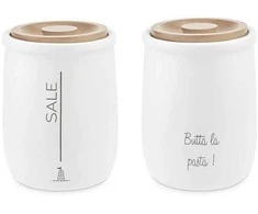 LA PORCELLANA BIANCA GLI ONESTI Stambios druskos talpykla 800 ml