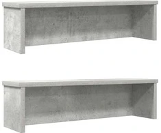 Virtuvės lentynos, sukraunamos, 2 vnt., betono, 50x15x16cm