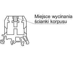 Pokoj Se A11-1538 Bėgelio gnybtų kaladėlė 4-25 mm2 pilka ZG-G25/TS35 A11-1538
