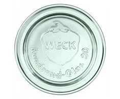 Stiklinės, dangtelis, 8 cm, Weck, 6 vnt.