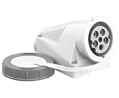 Polam Nakło Fiksuotas lizdas 32A 3P + N + Z IP67 izoliuotas 220 / 380V 2646 -137