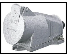 Polam Nakło Fiksuotas lizdas 32A 3P + Z IP44 metalo 380V apvalūs varžtai 2143-126
