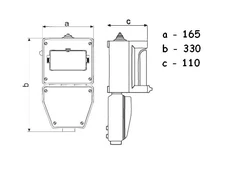Polam-Nakło IZOLIACINĖ DĖŽĖ SWKI03 25A 400V IP43