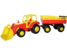 Wader Altaj transporto priemonė, traktorius su priekaba Nr.2 ir kaušu