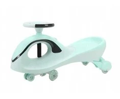 Vaikiškas Baby Mix G-Force žalias paspiriamas automobilis su LED apšvietimu ir gravitacijos varikliu
