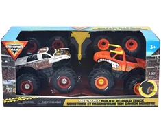 Monster Jam Mechanix 1:32 statyk ir perstatyk 2 vnt. ETL ZB