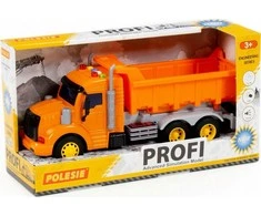 Polesie Polesie 86297 "Profi" motorizuotas savivartis, oranžinė, šviesa, garsas dėžutėje