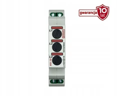 Pollin Modulinė lempa, trifazė, raudona, su saugikliu 5x20mm, 100mA, 10-250V AC, WN-3B