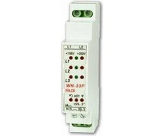 Pollin Matavimo LED įtampos indikatorius 3 x 400V su kontaktu 1Z 6A 250V AC (WN-33P)