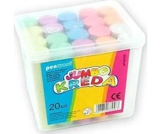 Polsirhurt Pėdos kreida 20 spalvų JUMBO