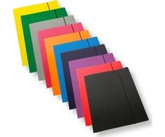 Polsirhurt A4 aplankas su elastine juostele laminuotas mišinys 350gsm (10vnt)