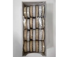 Polsirhurt dekoratyvinė juostelė H019 nėriniai 1,5cmx3m pakuotė-28vnt mix / balta ir ekru /