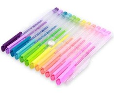 Polsirhurt Penword Rinkinys 12 vnt. gelinių rašiklių su fluorescenciniu rašalu, įvairių spalvų