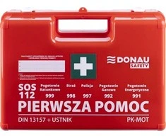 Polska Firma Lenkijos įmonės pirmosios pagalbos rinkinys Donau Safety DIN 13157 (+ kandiklis) dėžutėje