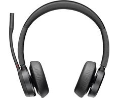 Ausinės Hewlett Packard (HP) POLY Voyager 4320 „Microsoft Teams“ sertifikuotos USB-A laisvų rankų įranga + BT700 adapteris Laidinis ir belaidis Biuro / skambučių centro USB A tipo „Bluetooth“ Juoda