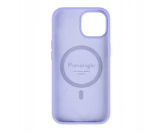 Pomologic „CoverCase“ – su „MagSafe“ suderinamas silikoninis apsauginis dėklas, skirtas „iPhone 15“ (šviesiai violetinis)