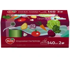 Popierinis rankšluostis Rūta 140 lapelių, 2 sl