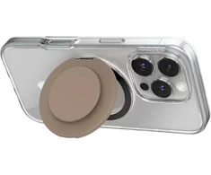 „PopSockets Kick-Out Grip Latte MagSafe“ telefono laikiklis ir stovas, smėlio spalvos