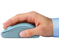 Pelė „Port Designs PORT CONNECT“ laidas COLLECTION, USB-A ir USB-C adapteris, 2.4Ghz, 1600DPI, Azur