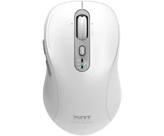 „Port Designs PORT CONNECT EXPERT“, „Bluetooth“ ir 2,4 GHz belaidė įkraunama pelė, USB-C, Baltas
