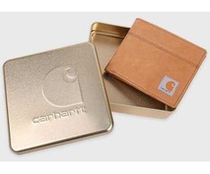 Portfel Carhartt balninis odinis dvipusis krepšys CARHARTT BROWN