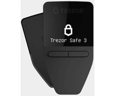 Trezor „Safe 3“ kriptovaliutų piniginė – kosminės juodos spalvos