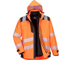 Gero matomumo PORTWEST PW365 striukė 3 viename, Dydis: XL, Pw spalvos: Oranžinis/Juodas