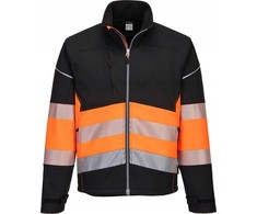 Gero matomumo PORTWEST PW375 Softshell striukė , Dydis: M, Pw spalvos: Juodas/Oranžinis