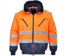Pilot striukė trys viename PORTWEST PJ50, Dydis: XL, Pw spalvos: Oranžinis/Navy