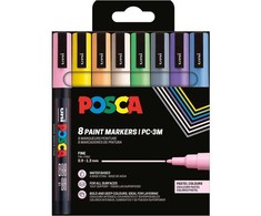 Posca POSCA PC-3M 8stk Pastelinis Kolory