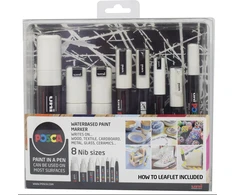 Posca Posca - 8 Nib Size Baltas Set (401618) /Arts and Crafts