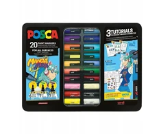 „Posca“ – metalinė skarda – „Manga Hero“, 20 vnt (401537)