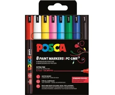 POSCA PC-1MR 8stk Basis Farver
