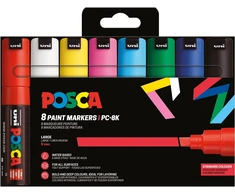 POSCA PC-8K 8 vnt. pagrindinių spalvų